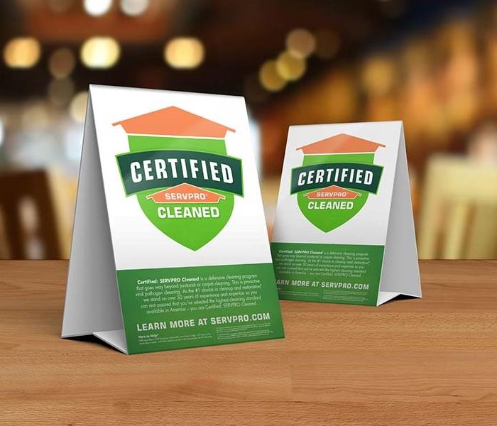 Certified: SERVPRO Cleaned Program of Bennington and Rutland Counties